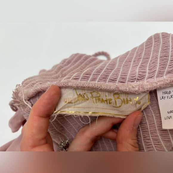 Jen’s Pirate Booty pink tiered strapless halter smocked ruffle Annabella dress - Picture 15 of 17